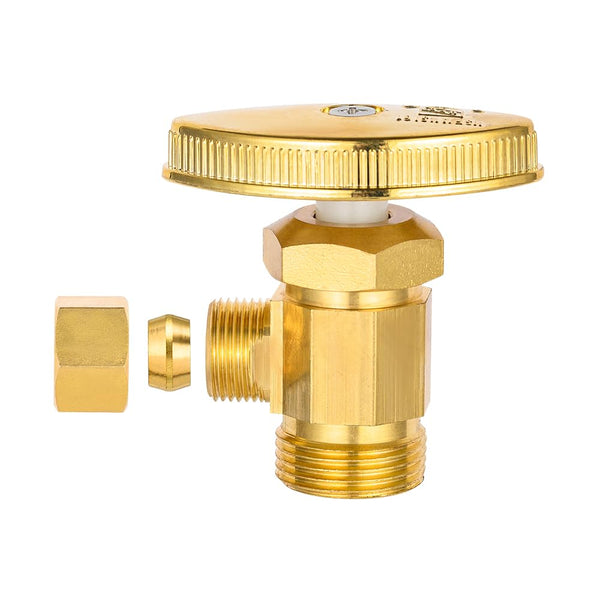 EFIELD 1/2" FIP × 3/8" OD × 3/8" OD Compr. Dual Absperrventil