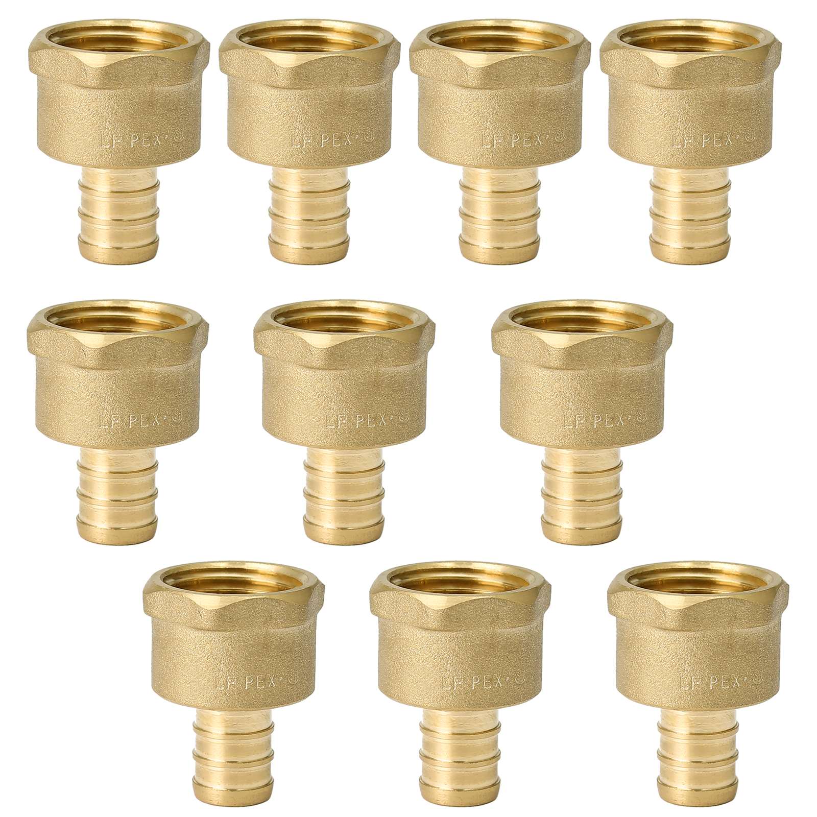 pex b crimp x female threaded adapter lead free 12