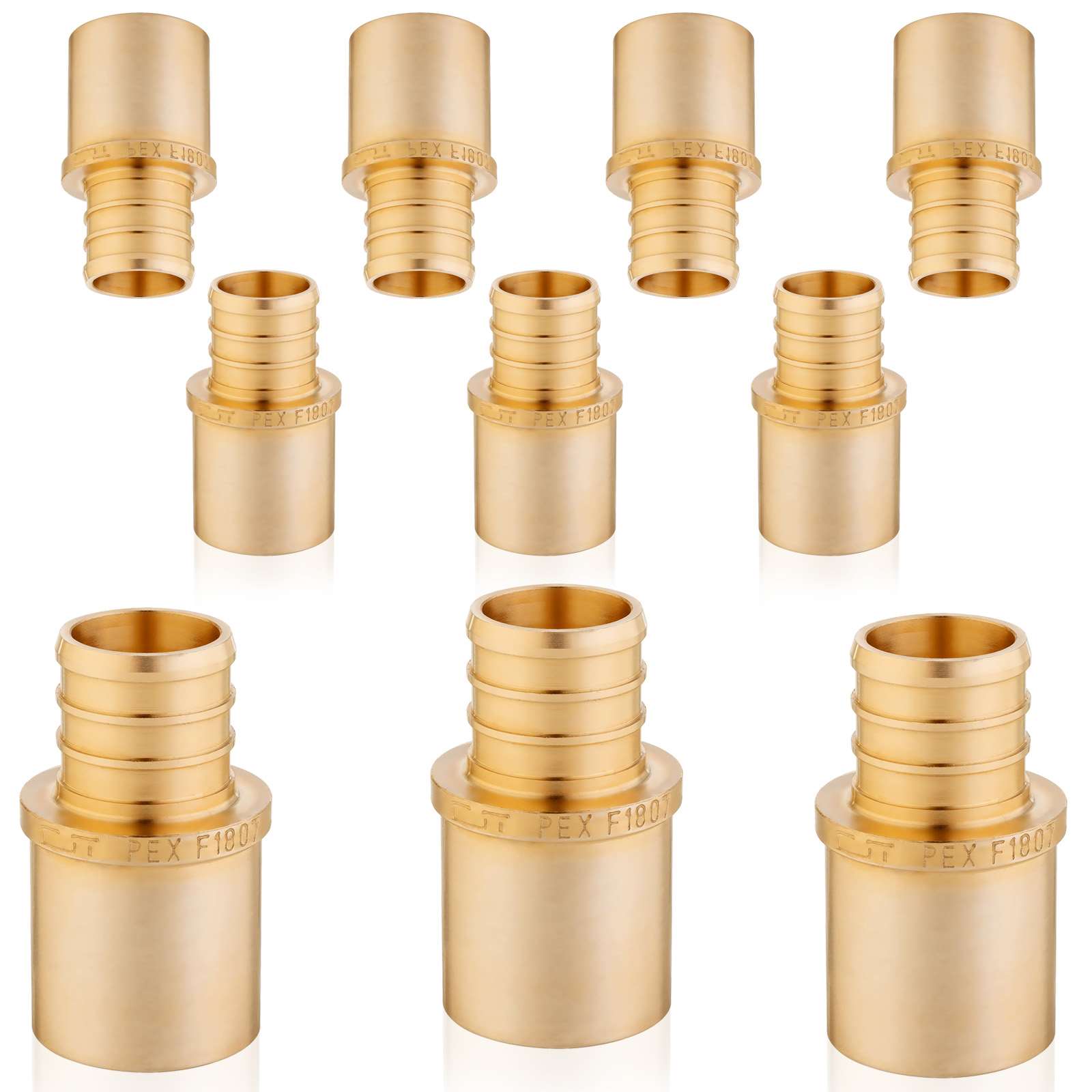 pex b crimp x male copper sweat adapter lead free 12