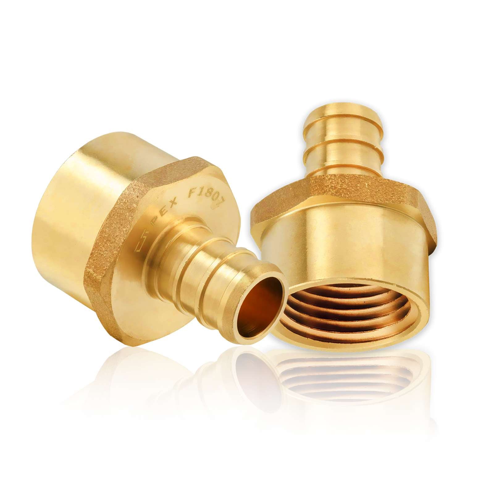 pex b crimp x female npt threaded reducing adapter lead free 10