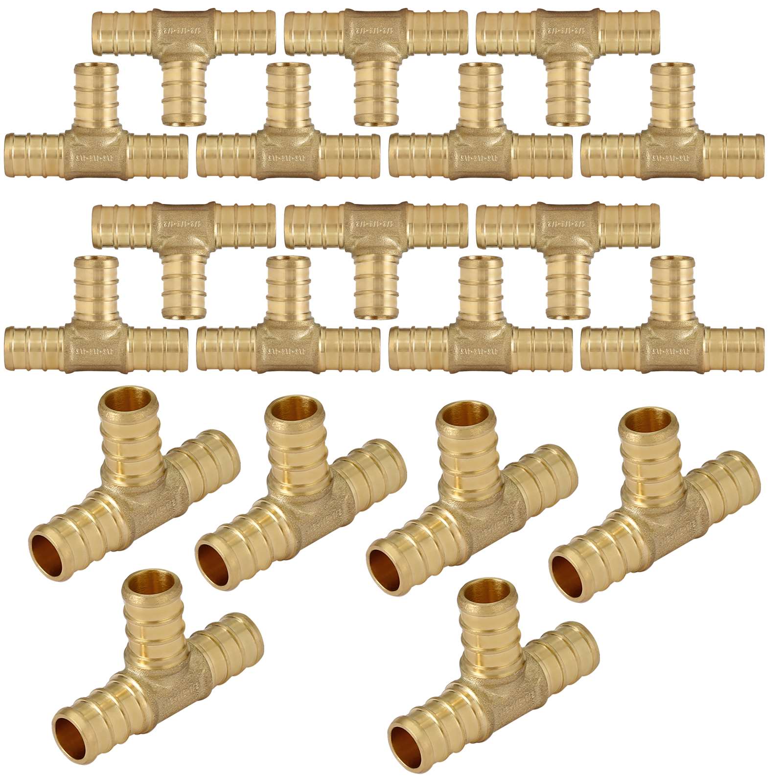 pex b crimp x pex tee lead free 9