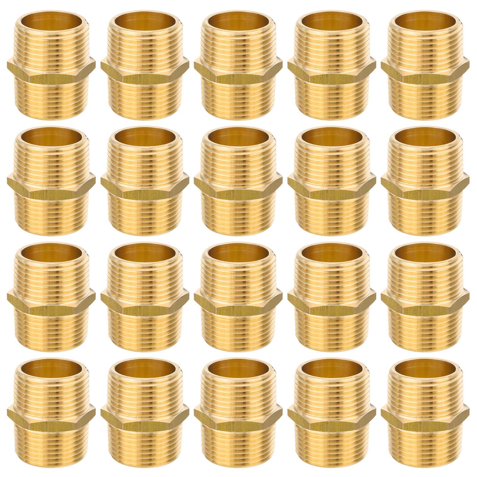 male npt brass hex connector 15