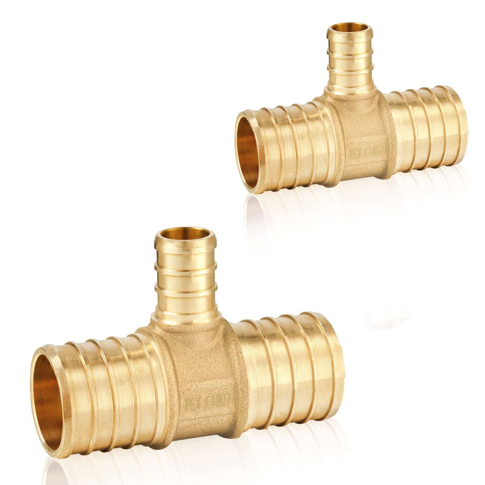 pex b crimp x pex reducing tee lead free 27