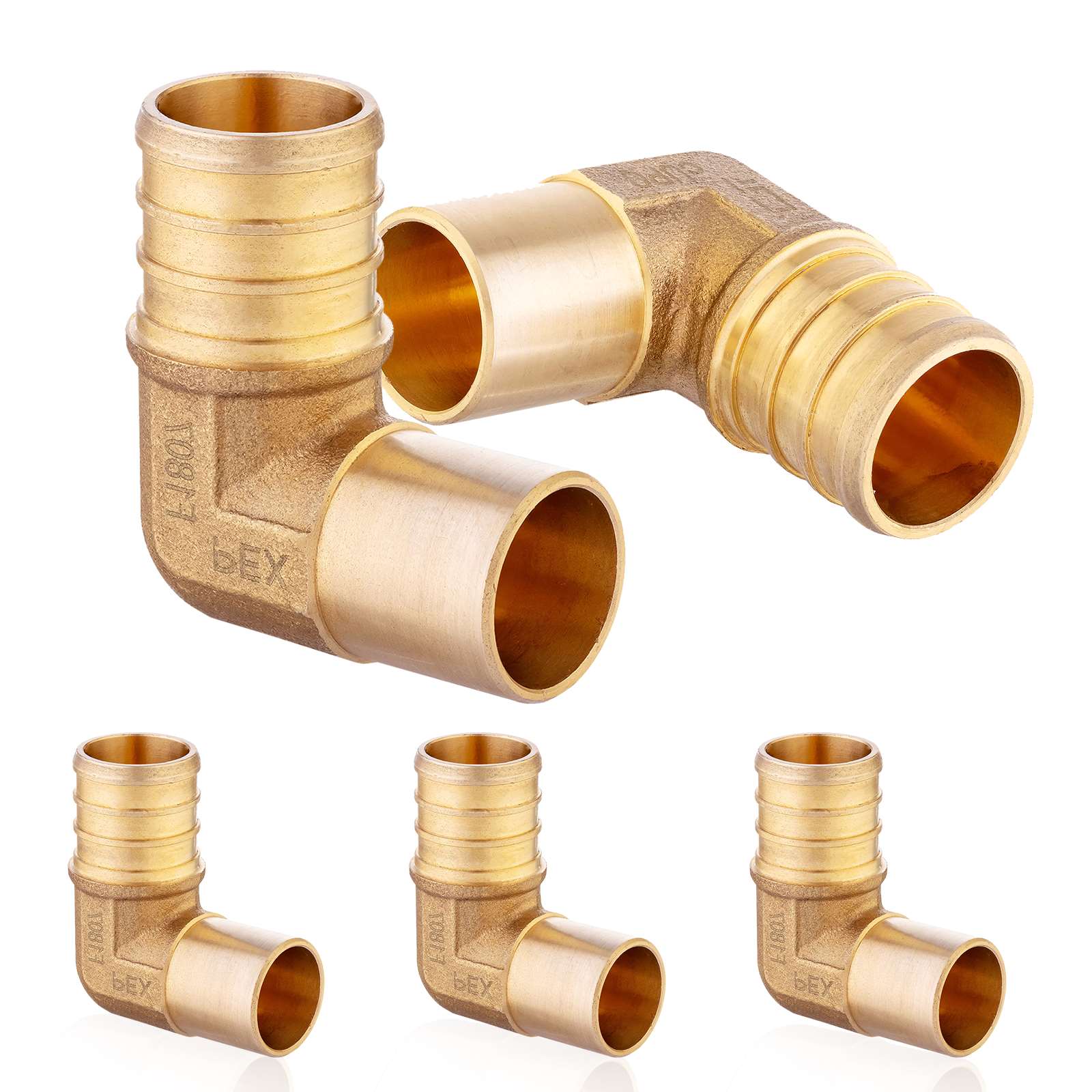 pex b crimp x male copper sweat elbow lead free 7