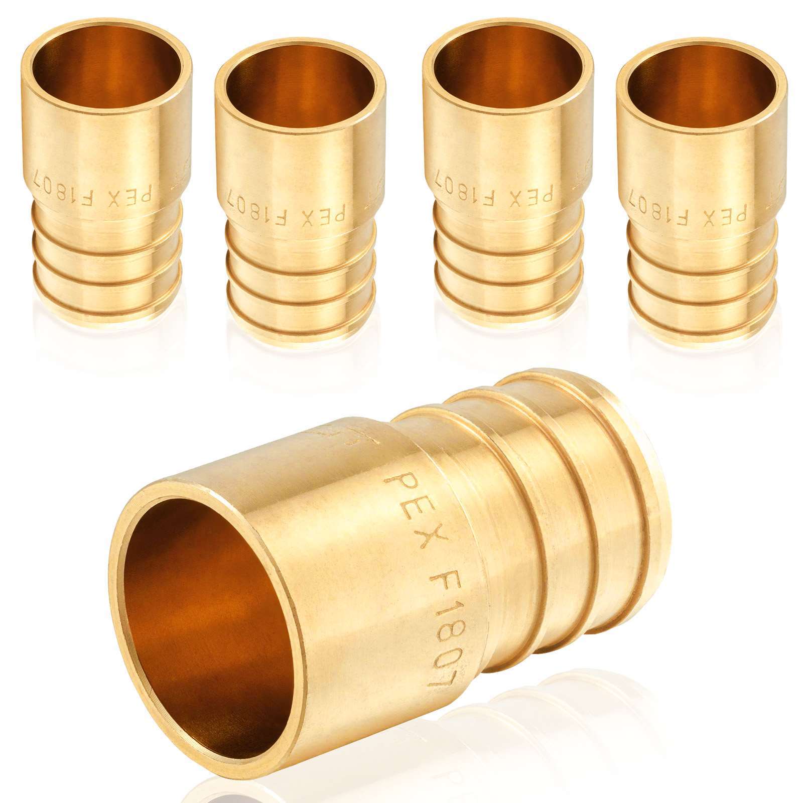 pex b crimp x female copper sweat sweat reducing coupling lead free 15