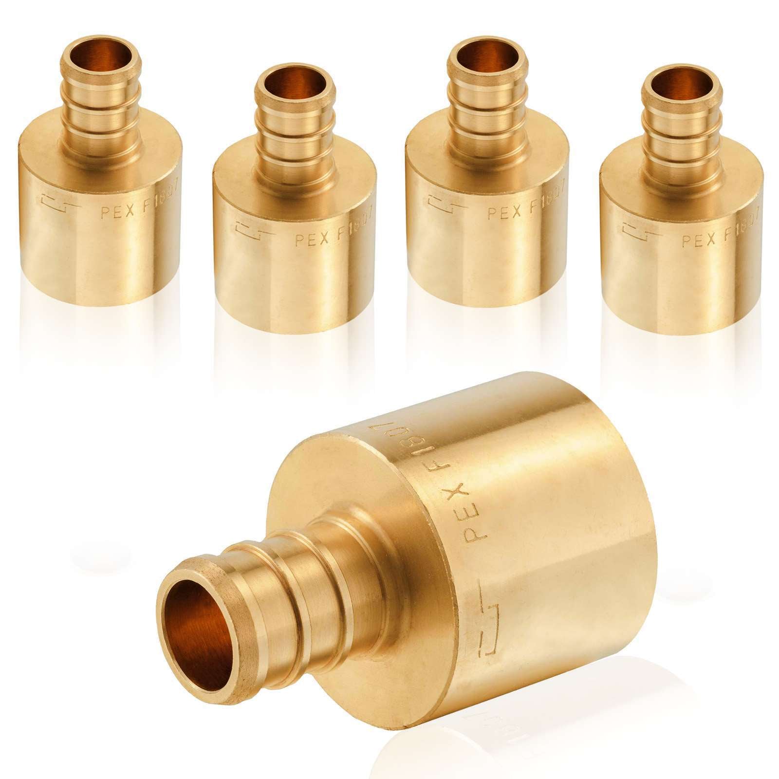 pex b crimp x female copper sweat sweat reducing coupling lead free 9