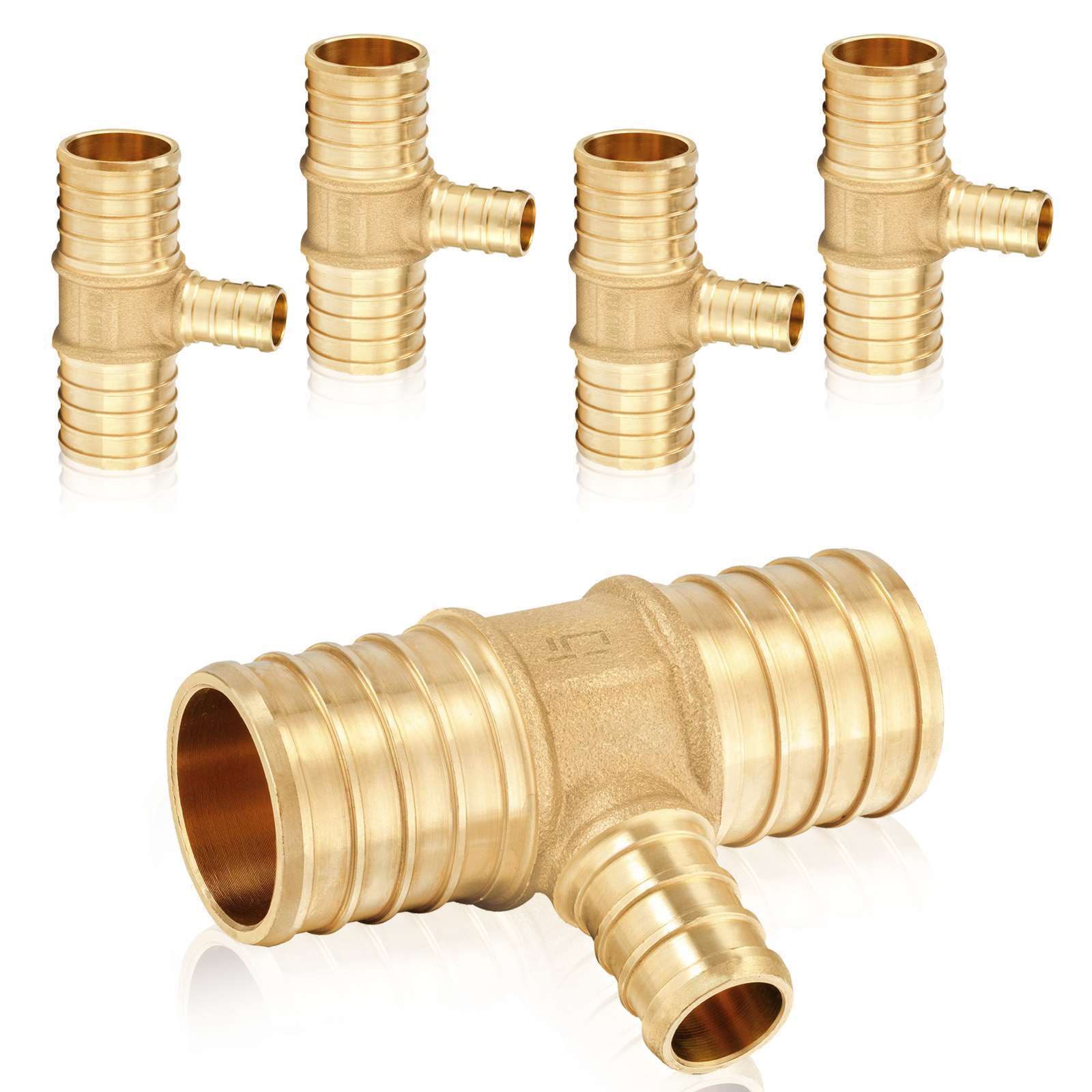 pex b crimp x pex reducing tee lead free 28