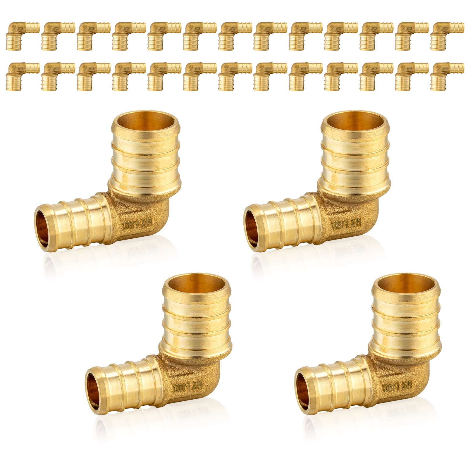 30 pcs pex-b crimp elbow 3/4