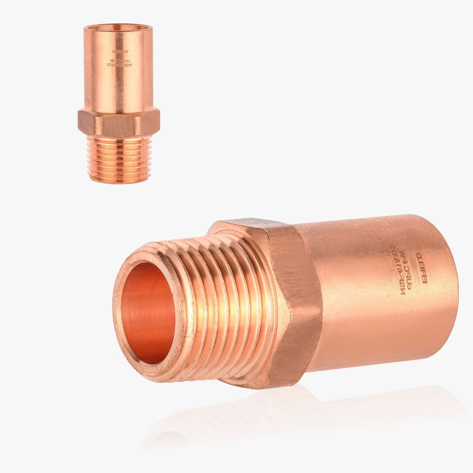 ftg press x male threaded copper reducing adapter lead free 10