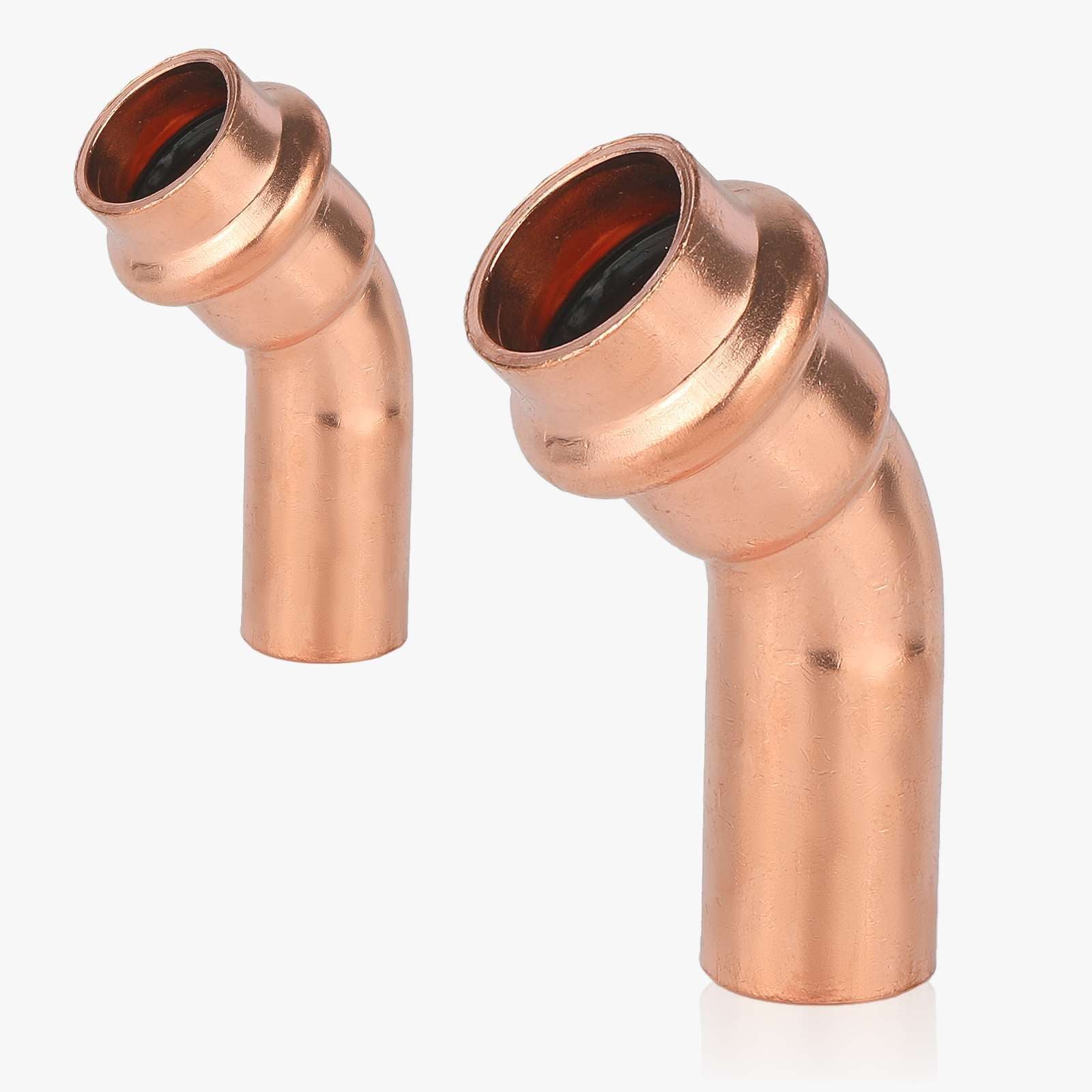 45 press copper street elbow lead free 6
