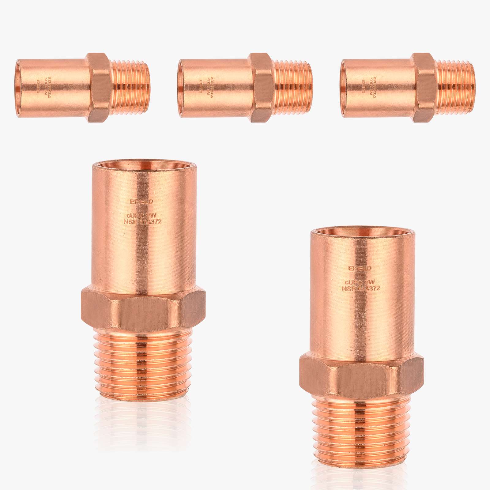 ftg press x male threaded copper reducing adapter lead free 11