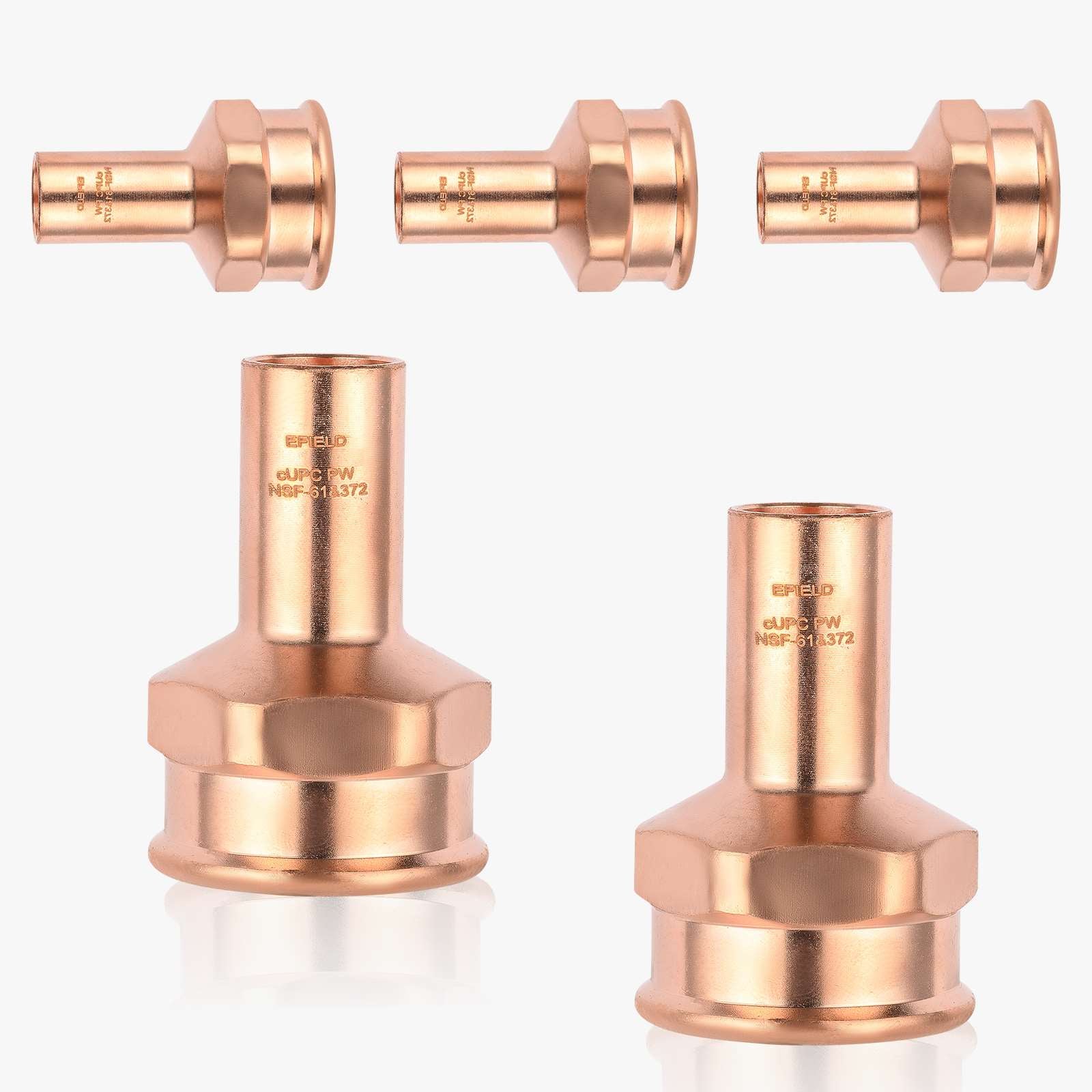 ftg press x female threaded copper reducing adapter lead free 6
