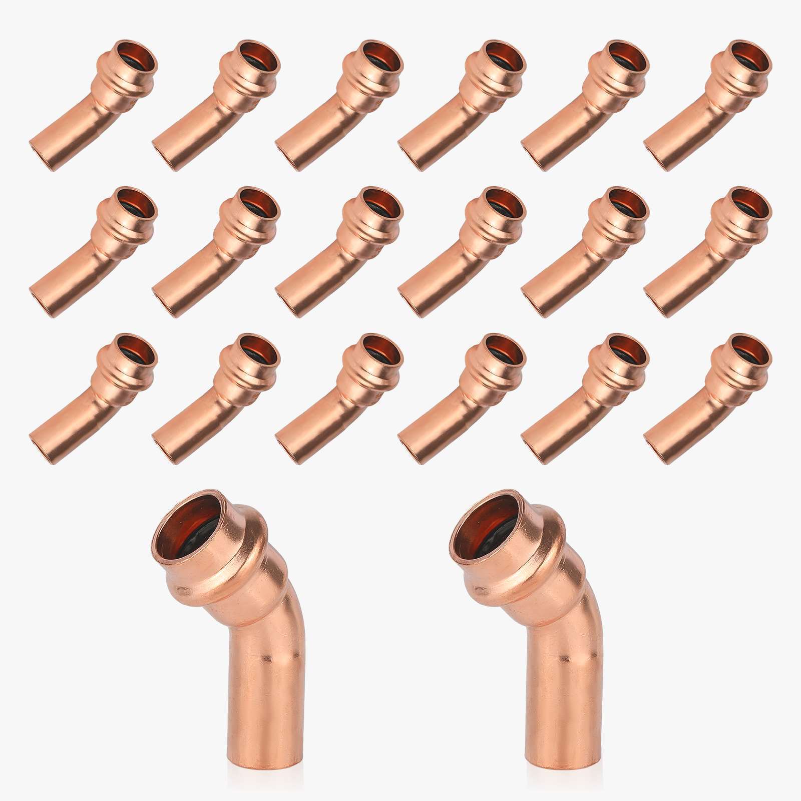 45 press copper street elbow lead free 9