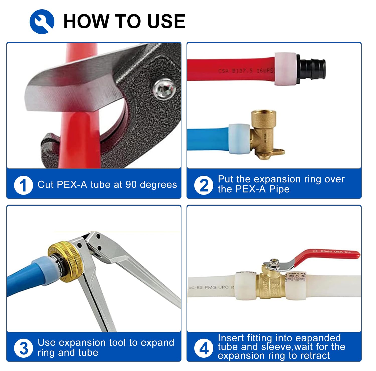 300ft pex a pipe blue cutter pick size to add 9