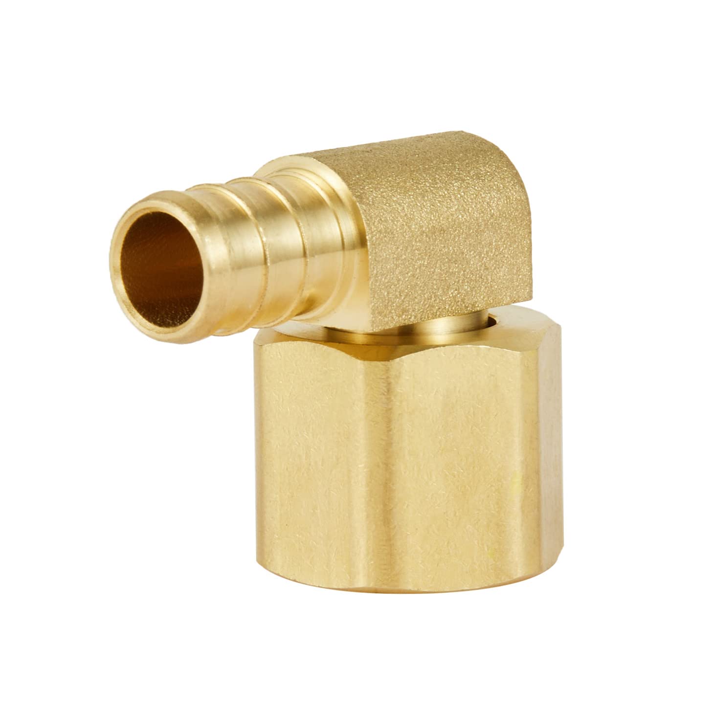 pex b crimp x female npt metal swivel elbow lead free 2