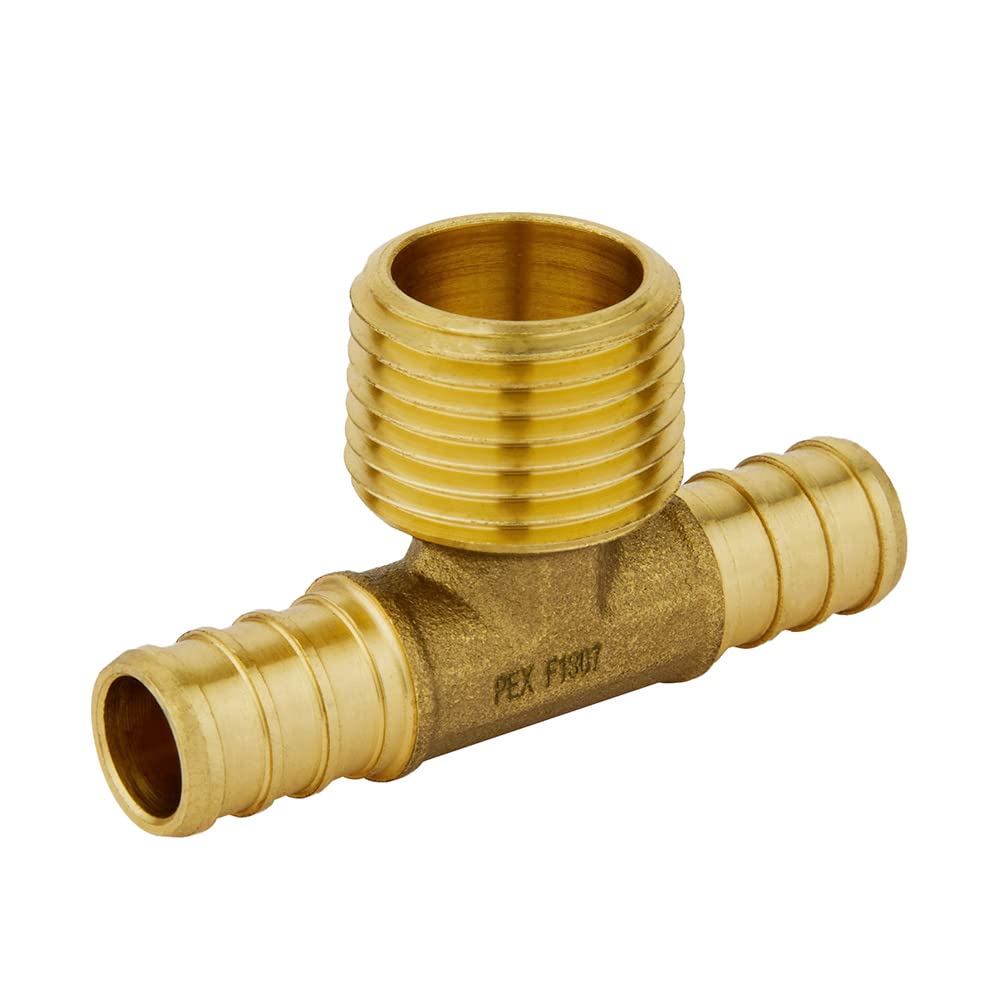 pex-b crimp male tee 3/4