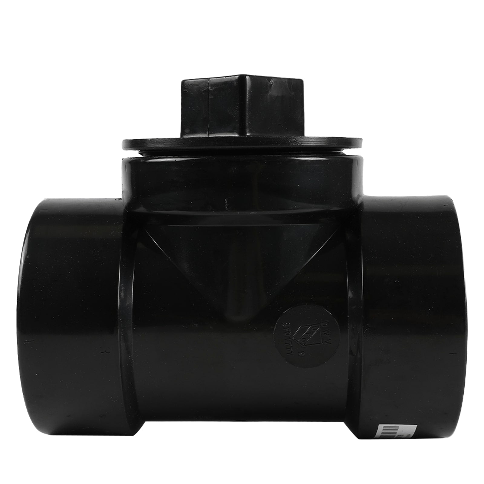 2 in. abs dwv cleanout test tee with plug