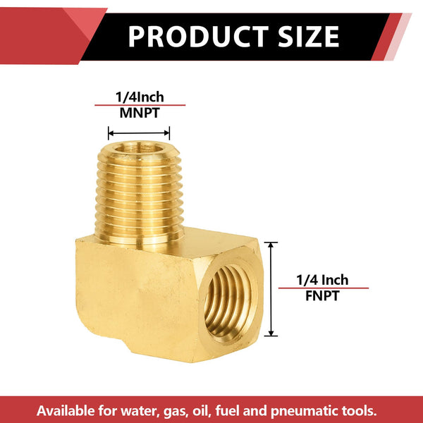 Parker 1/4" MNPT X 1/4" FNPT 316 Stainless Steel Street Elbow – 4-4 SE-SS