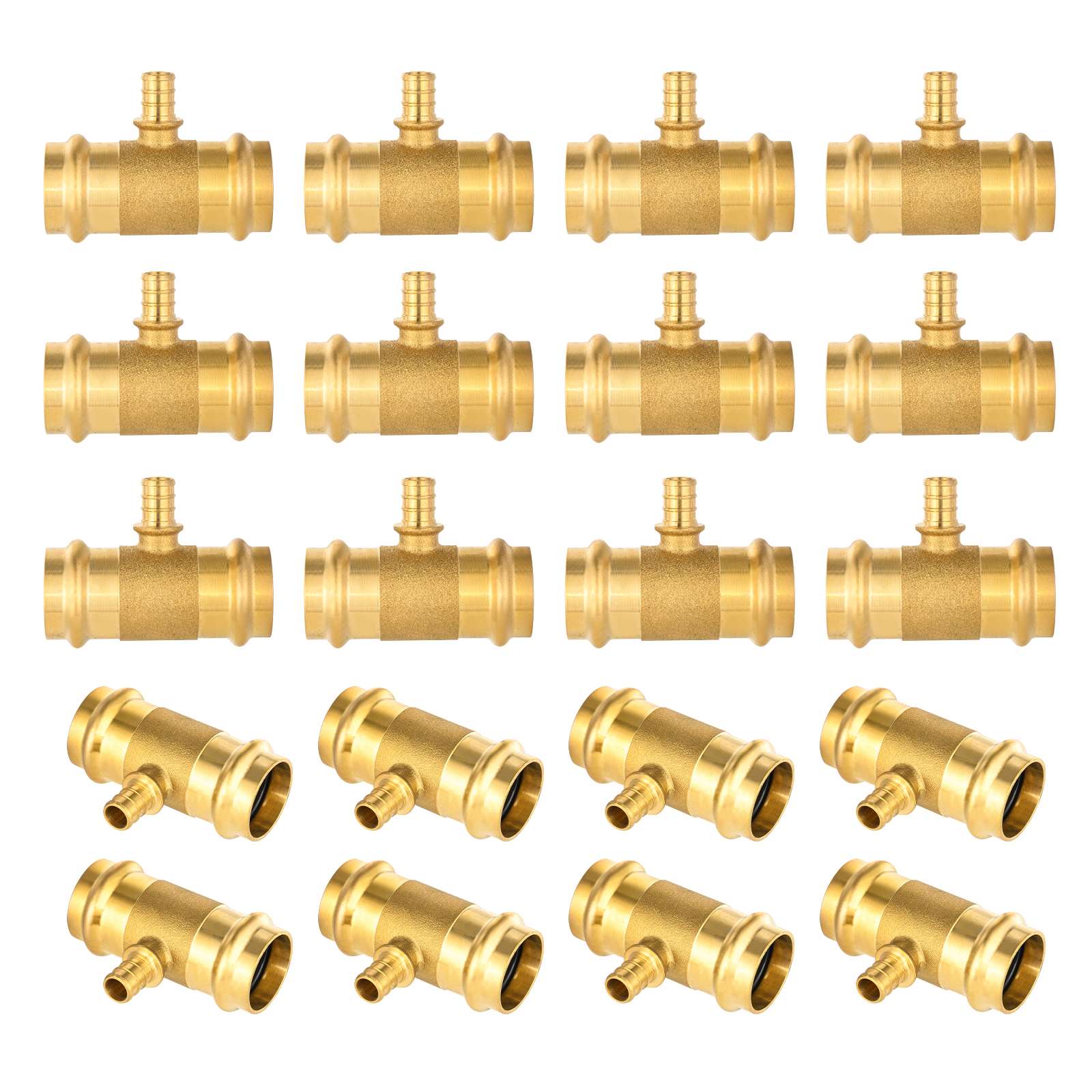 press x press x pex crimp brass tee lead free 11