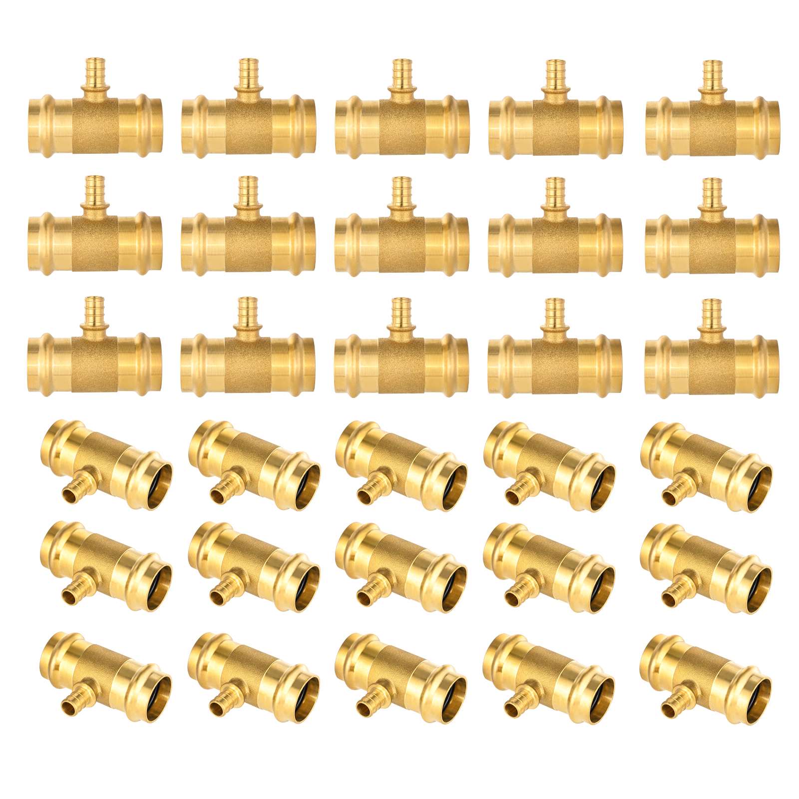 press x press x pex crimp brass tee lead free 12