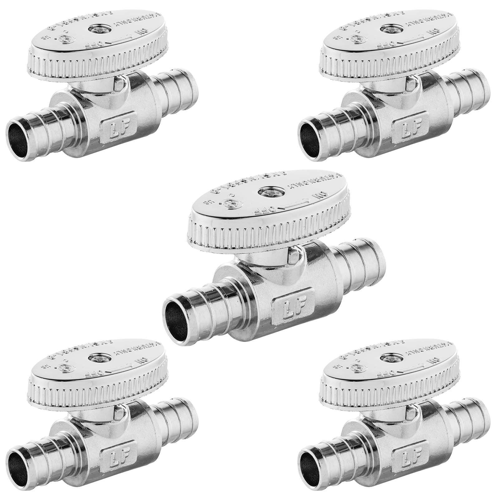 1 2 pex crimp x 1 2 pex crimp stop valve 1 4 turn lead free 14