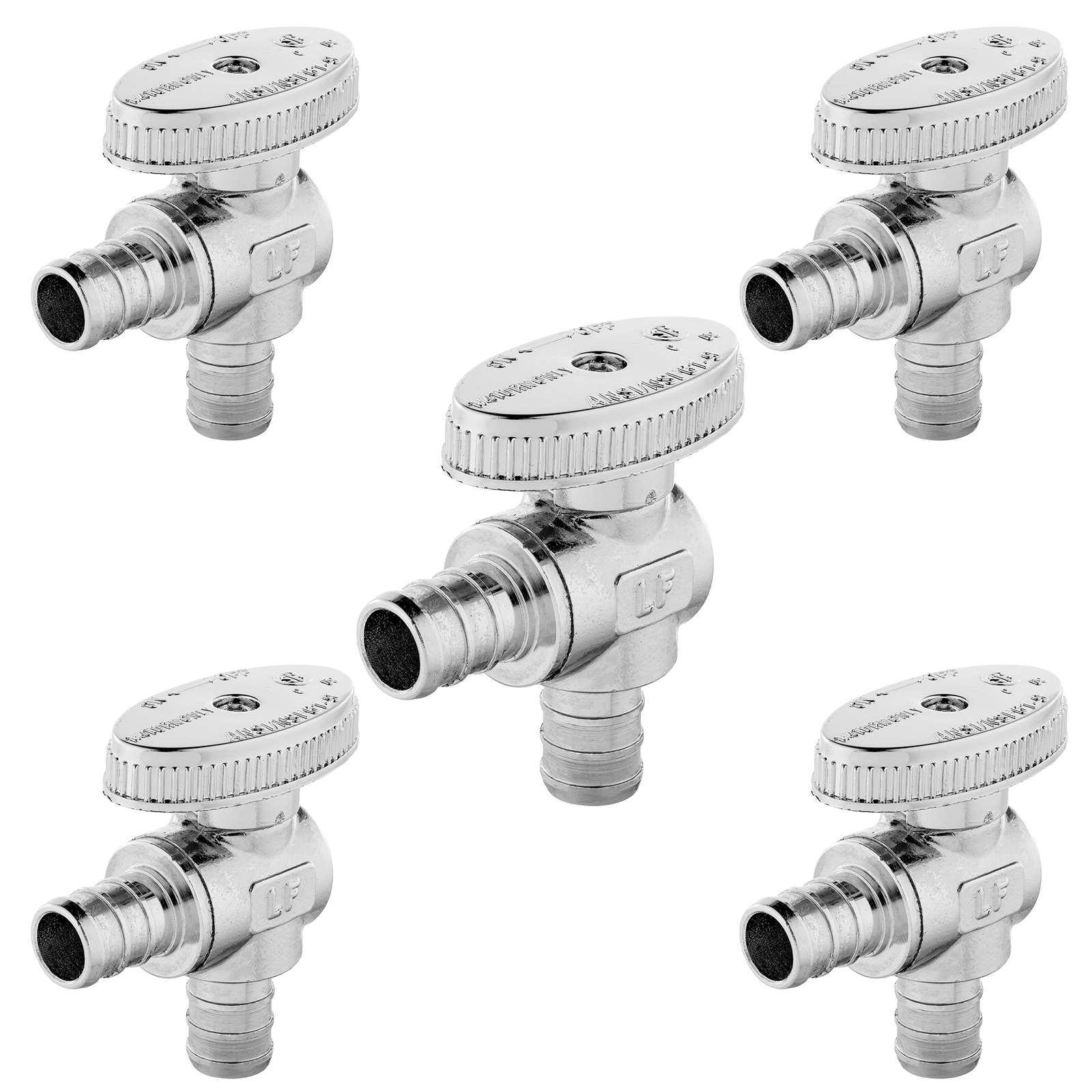 1 2 pex crimp x 1 2 pex crimp stop valve 1 4 turn lead free 10