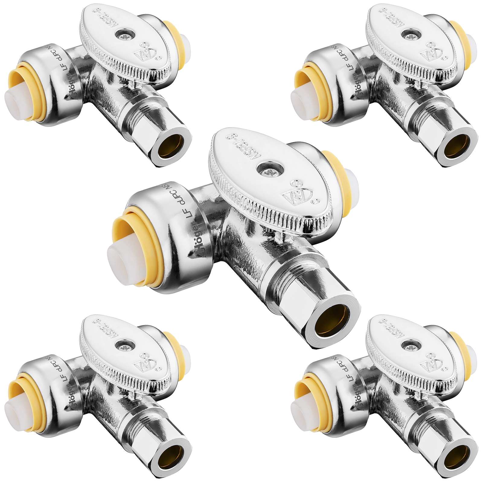 push connect x push connect x od compr tee stop valve 1 4 turn lead free 10