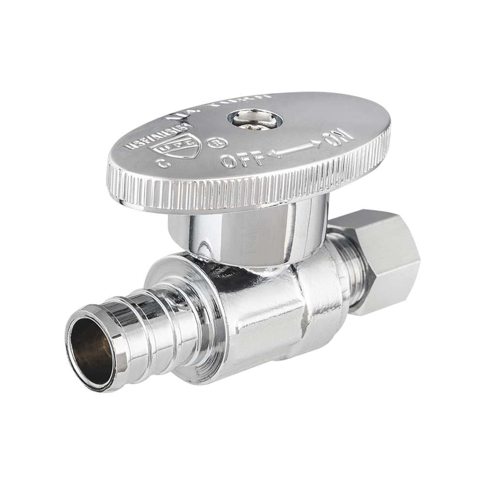 pex crimp x compression stop valve 1 4 turn lead free 13