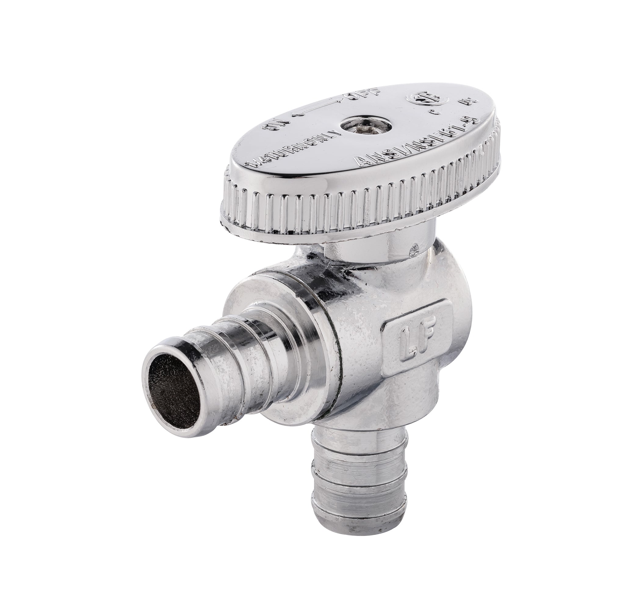 1 2 pex crimp x 1 2 pex crimp stop valve 1 4 turn lead free