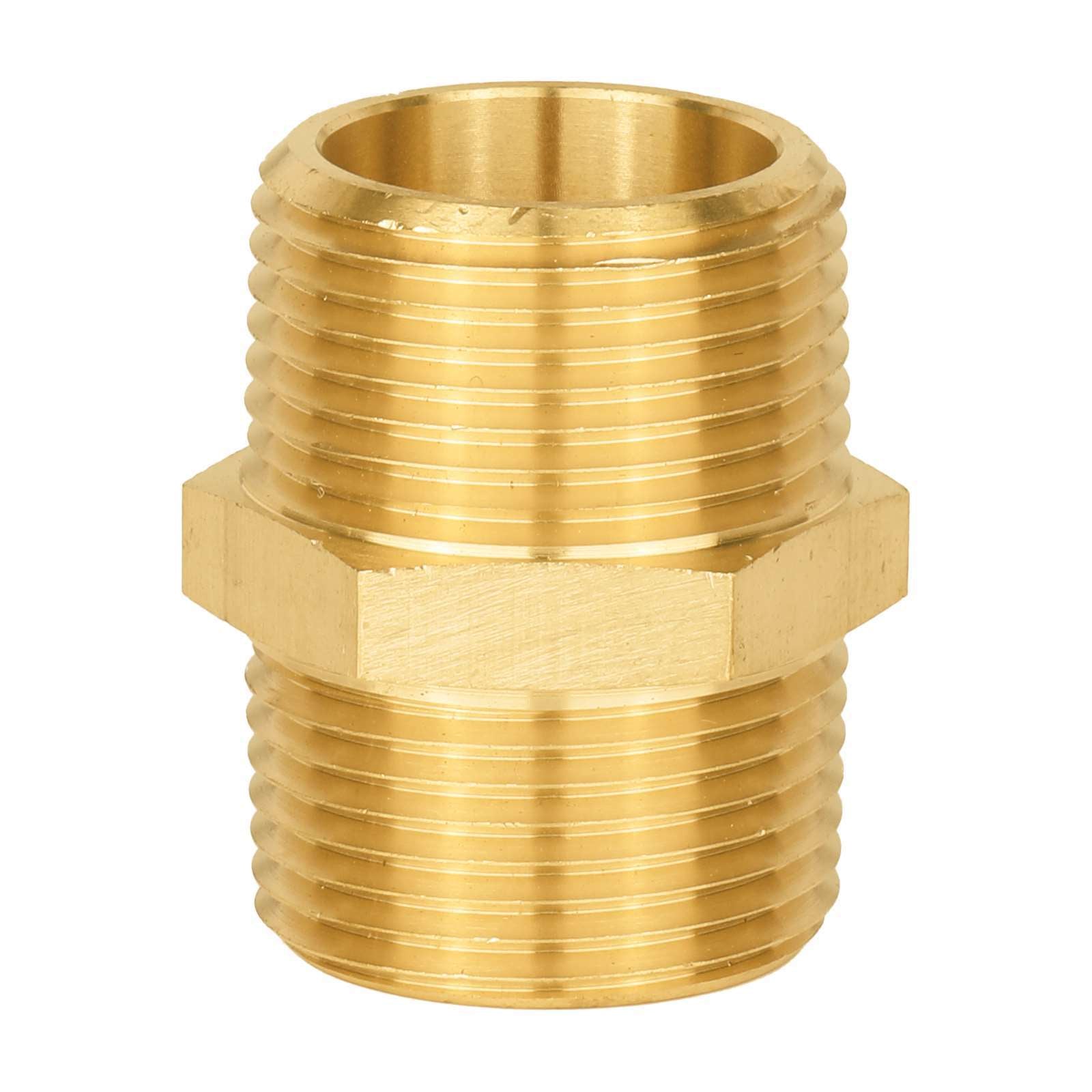 male npt brass hex connector 11