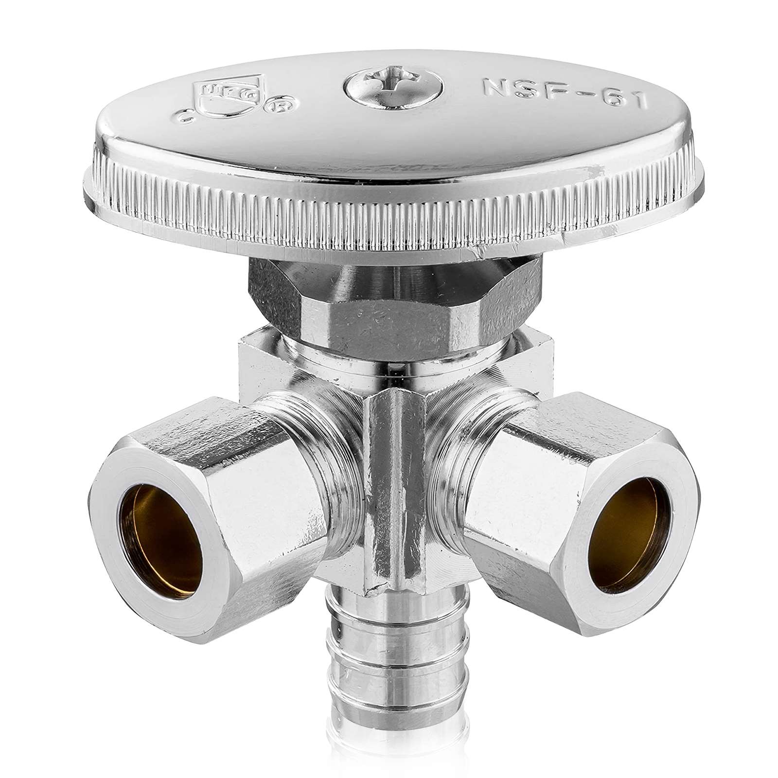 1 2 pex crimp x 3 8 compression x 3 8 od compression stop valve lead free 17