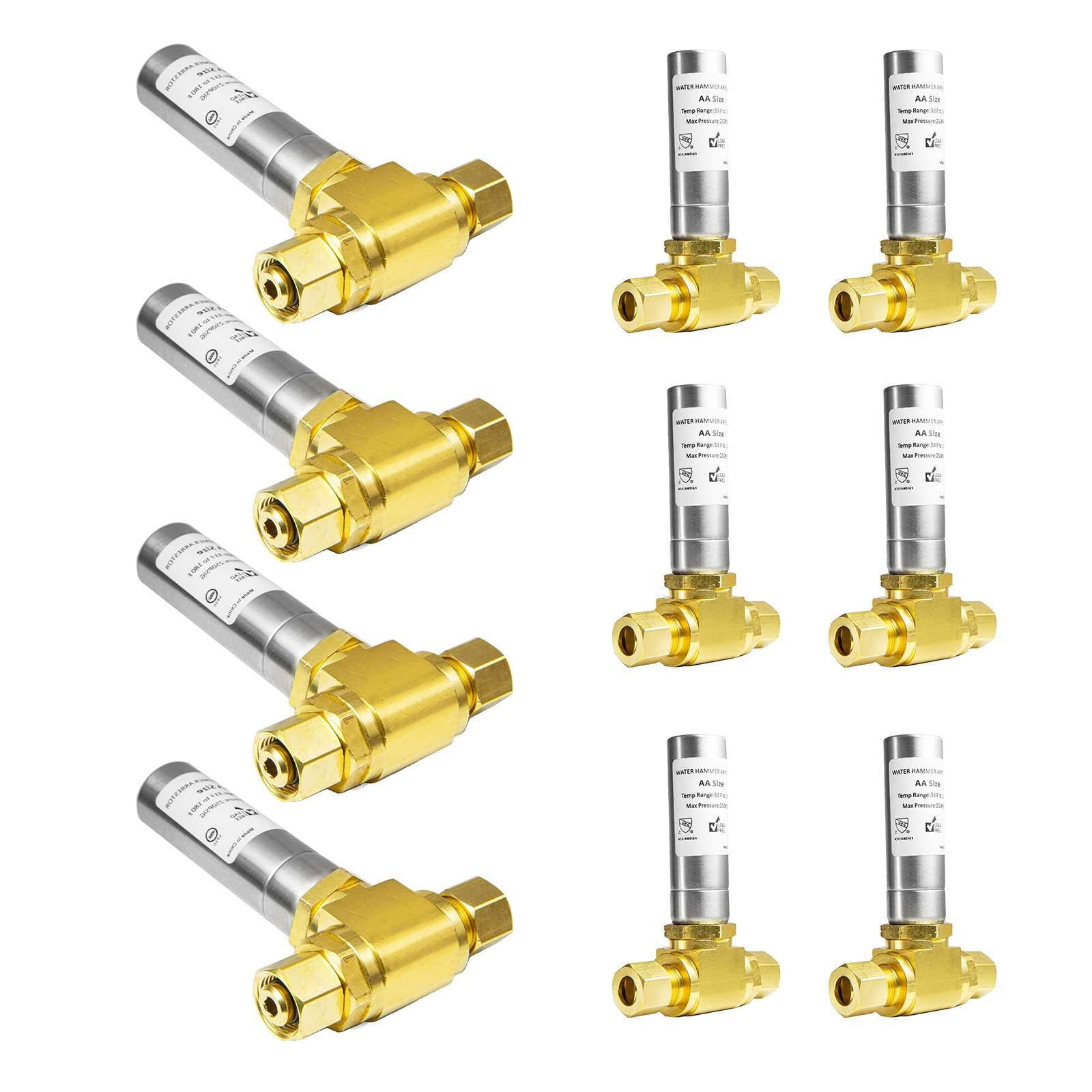 water hammer arrestor stainless steel 22