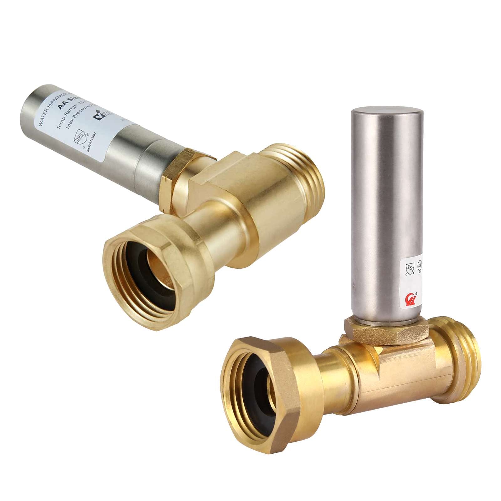 water hammer arrestor tee stainless steel 12