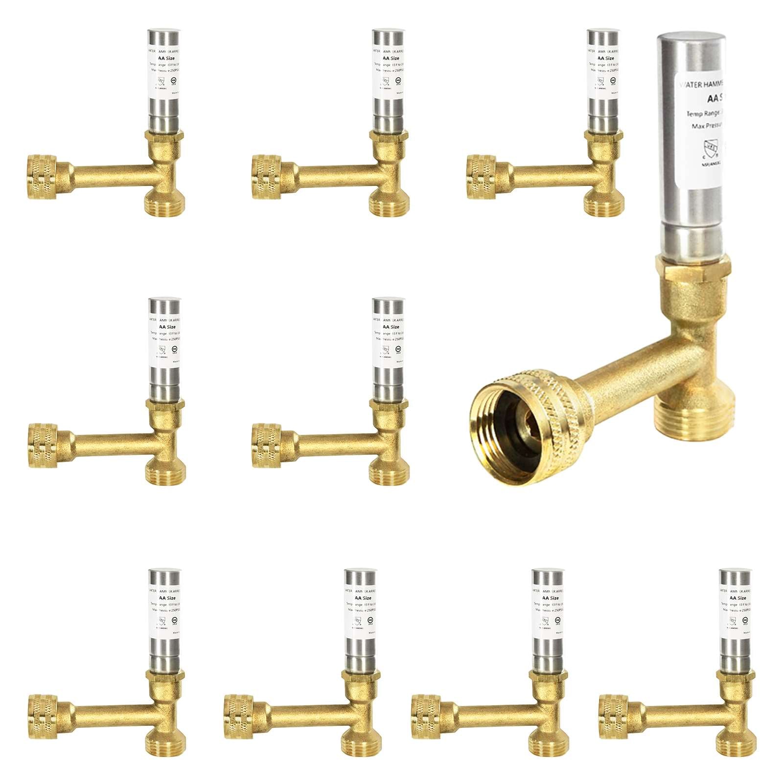 water hammer arrestor tee stainless steel 10