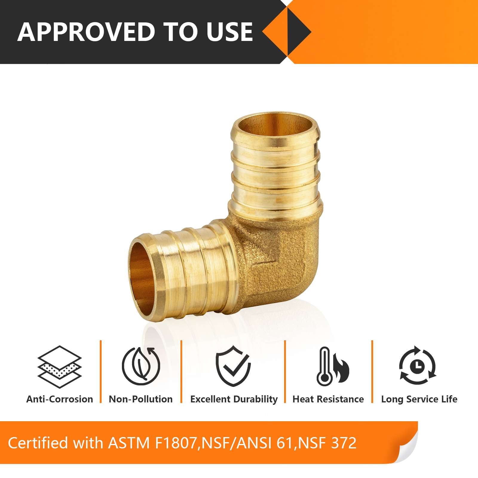 pex-b crimp elbow 3/8