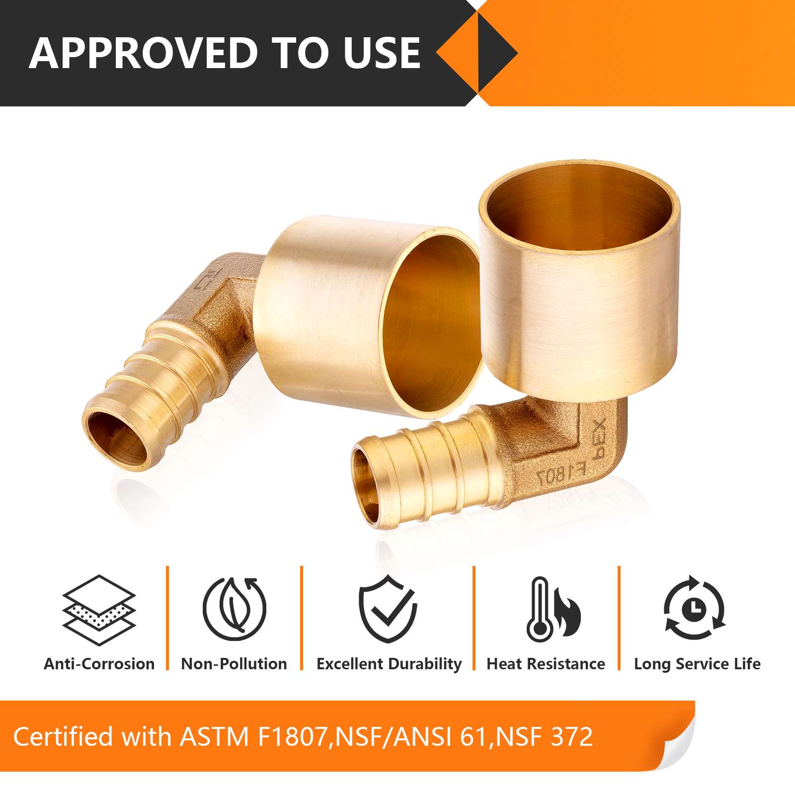 30 pcs pex-b crimp 1/2