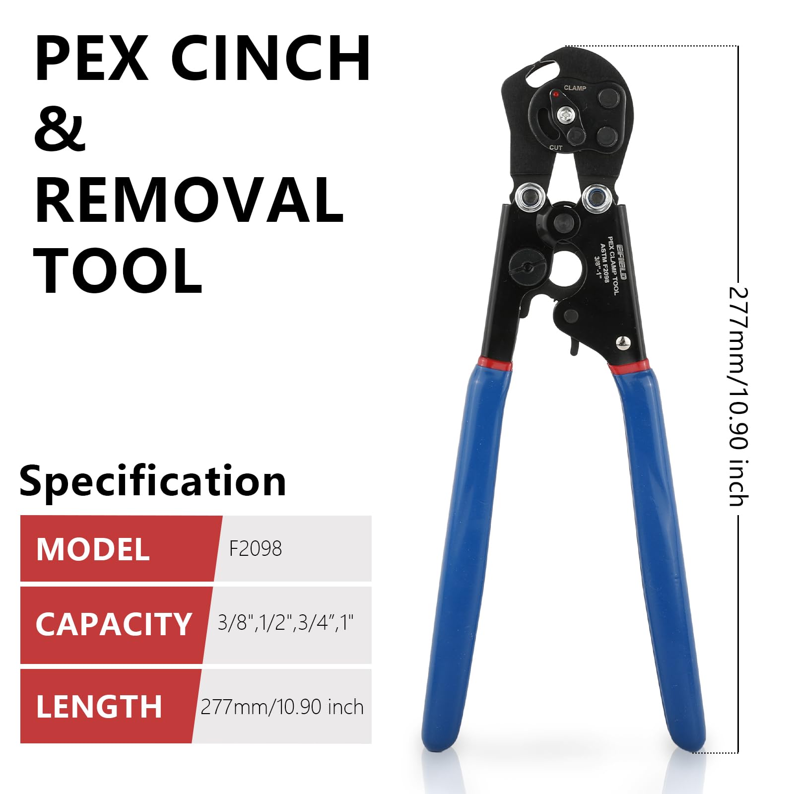 2-in-1 pex ratchet cinch crimping tool with removing function 3