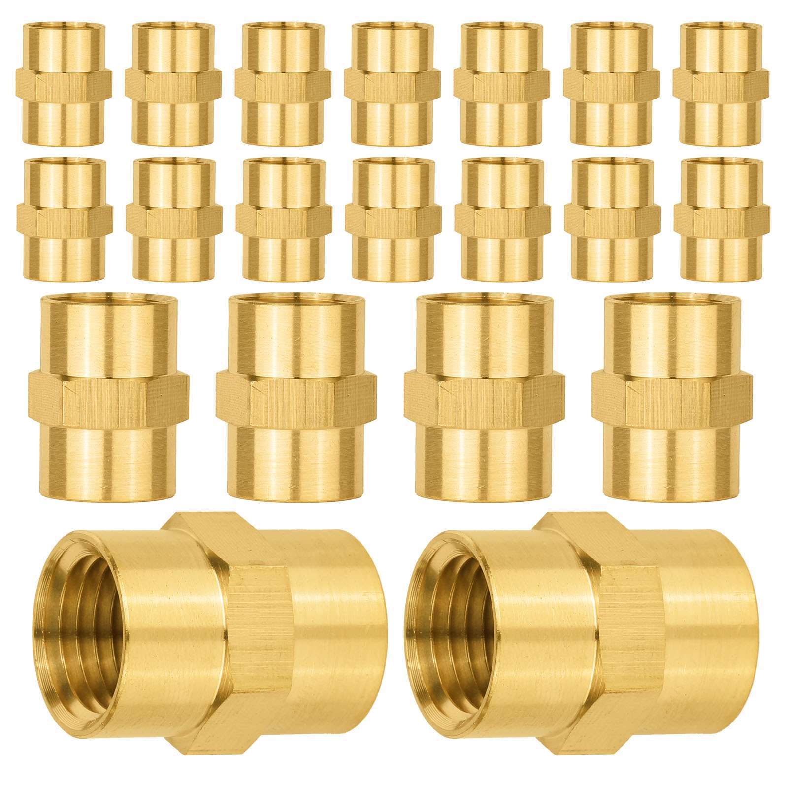 female npt brass hex connector 10