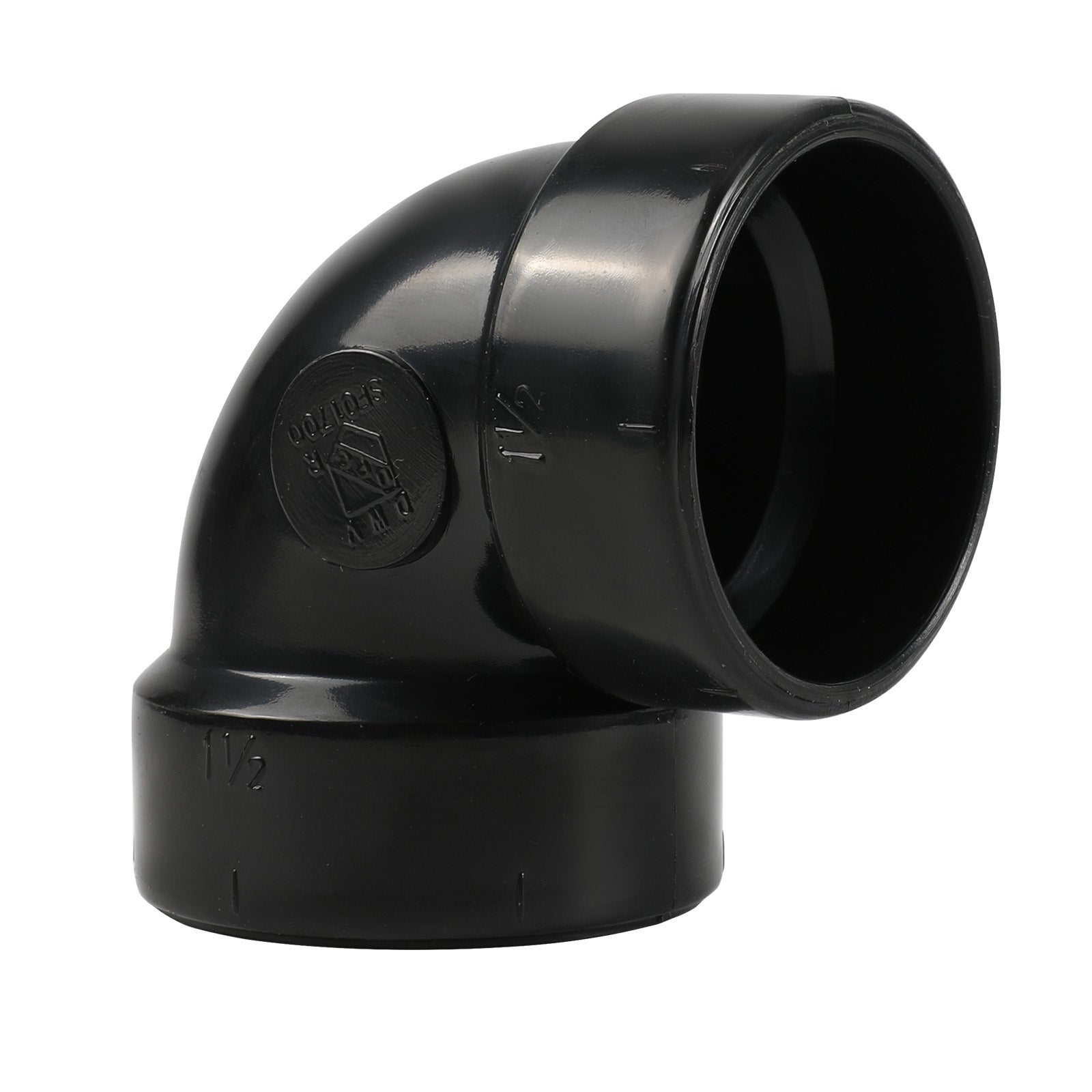 1-1/2 in. abs dwv 90° hub x hub vent elbow fittings