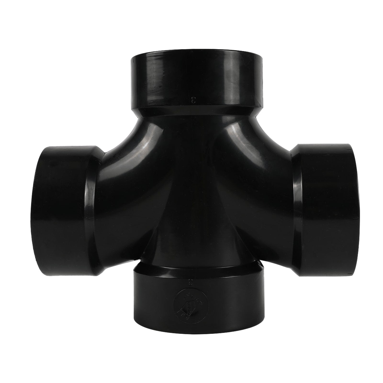 ABS DWV ALL HUB DOUBLE SANITARY TEE - Pick Size to Add