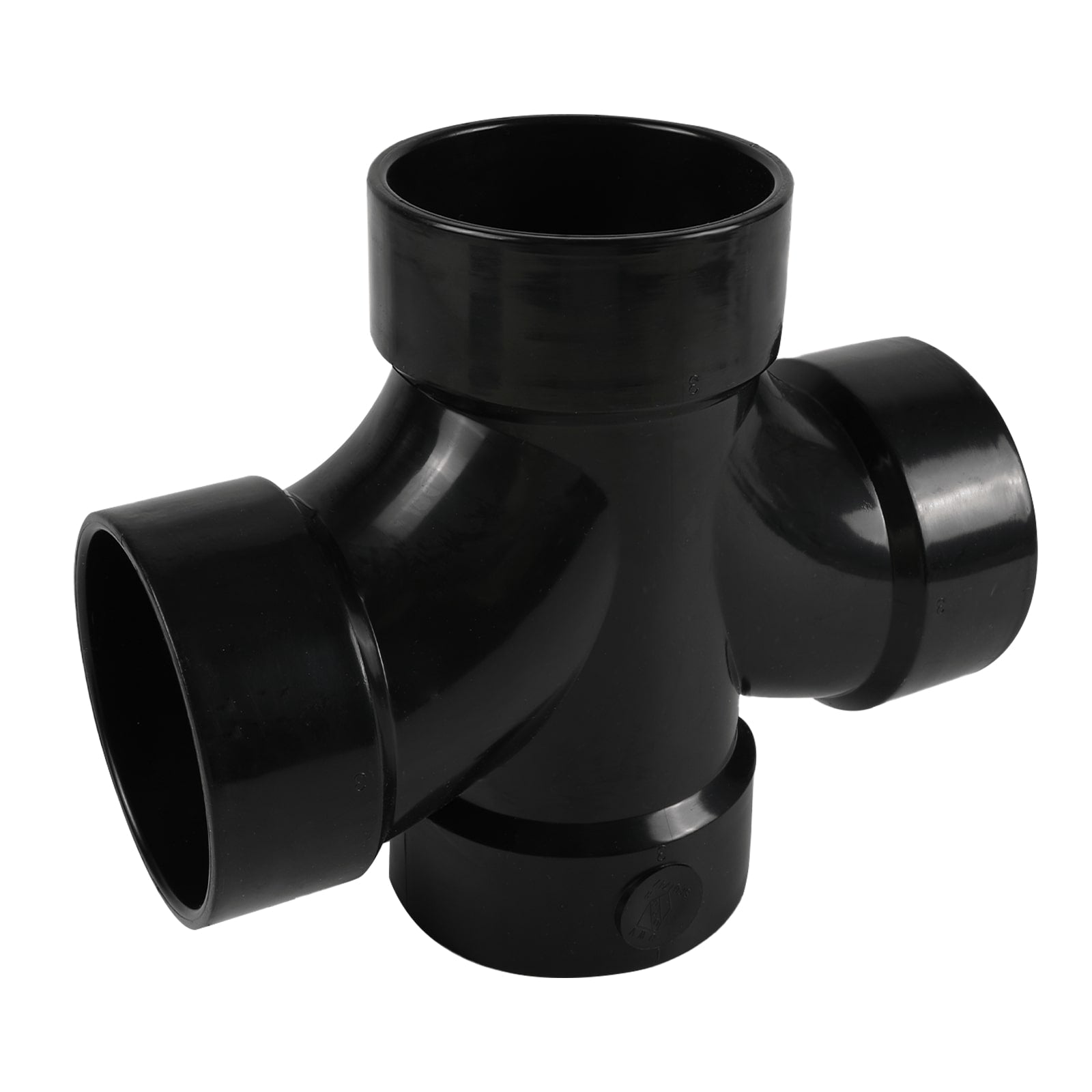 ABS DWV ALL HUB DOUBLE SANITARY TEE - Pick Size to Add