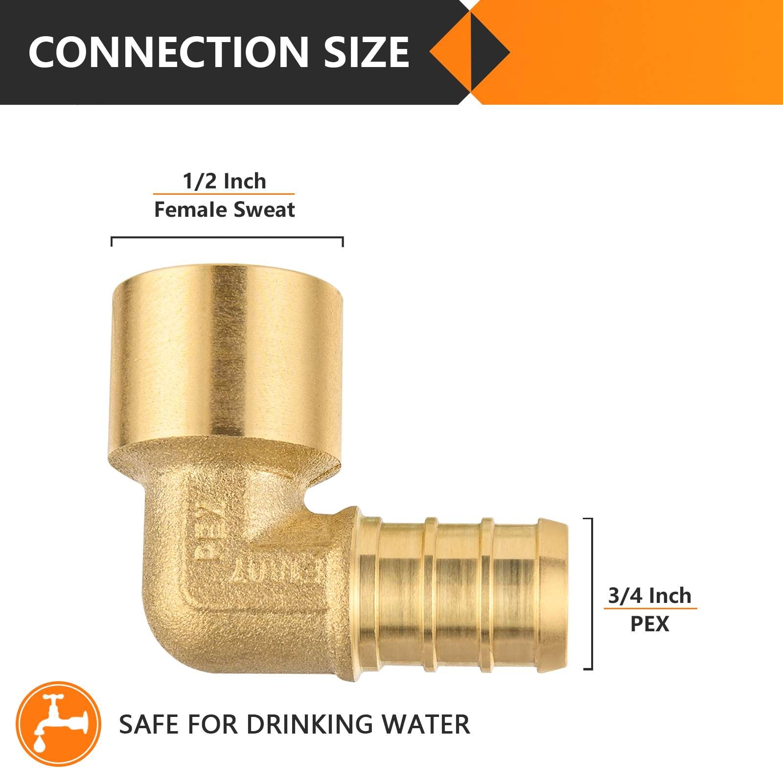 30 pcs pex-b crimp 3/4