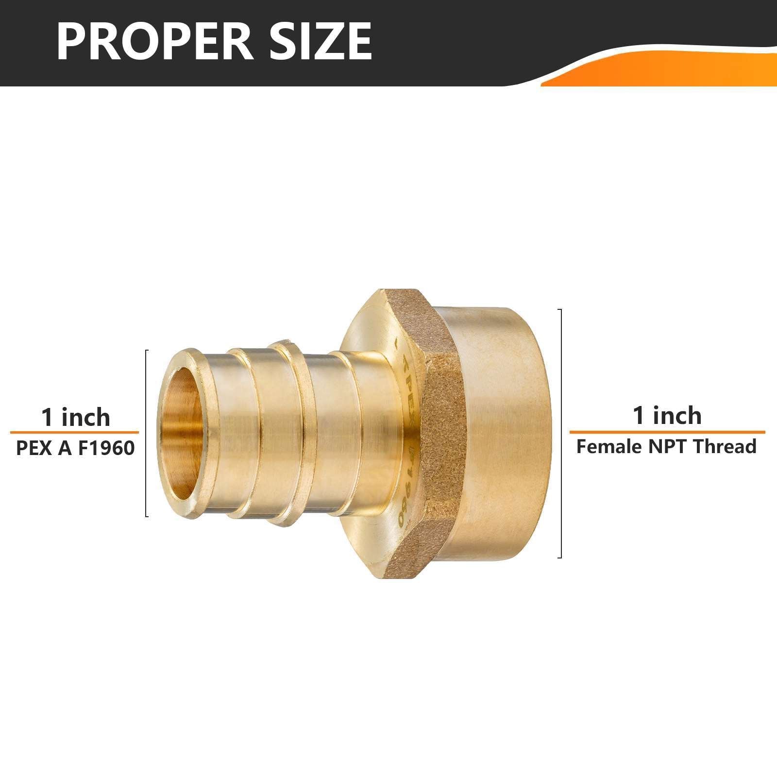 30 pcs pex a full flow expansion 1