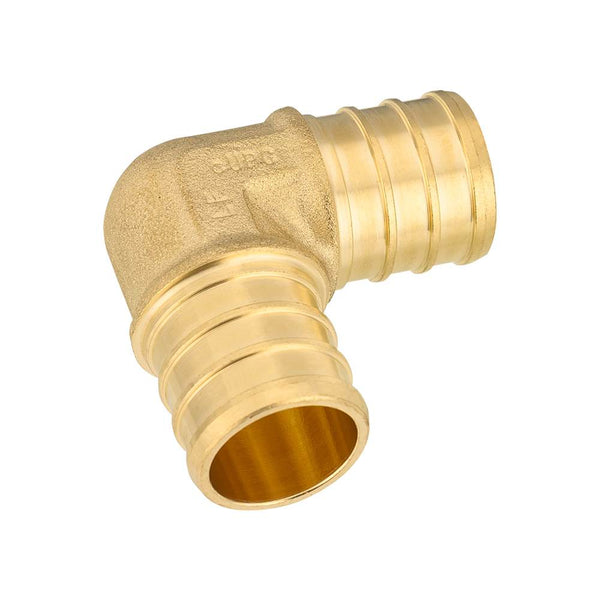 Lead-Free 3/4 PEX X 3/4 Male Sweat Elbow – Brass Crimp Fitting
