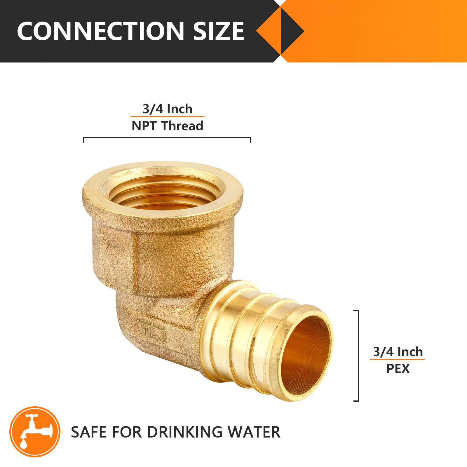 30 pcs pex-b crimp 3/4