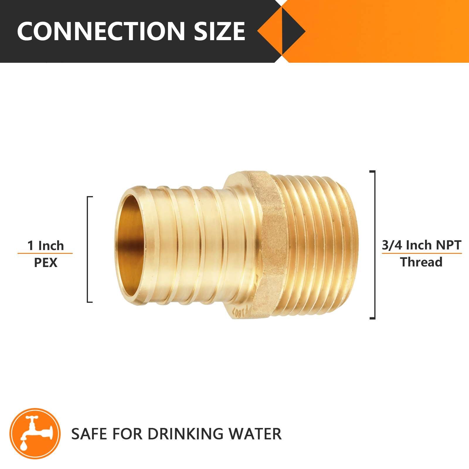 30 pcs pex-b crimp 1