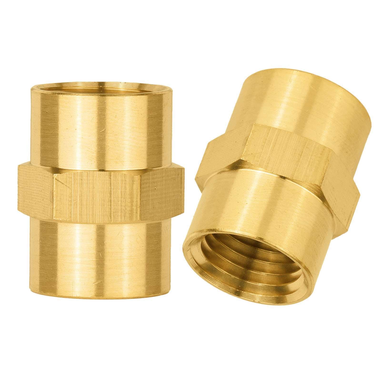 female npt brass hex connector 7