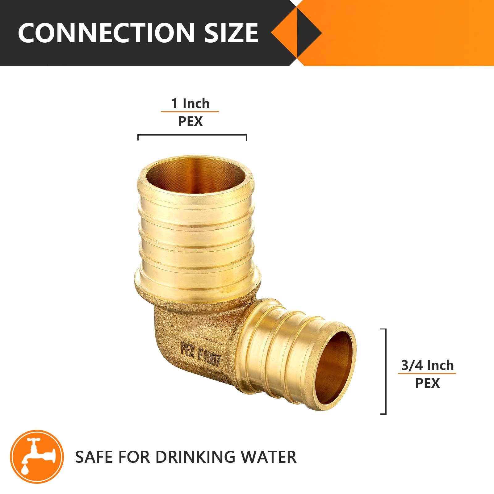 pex-b crimp elbow 3/4