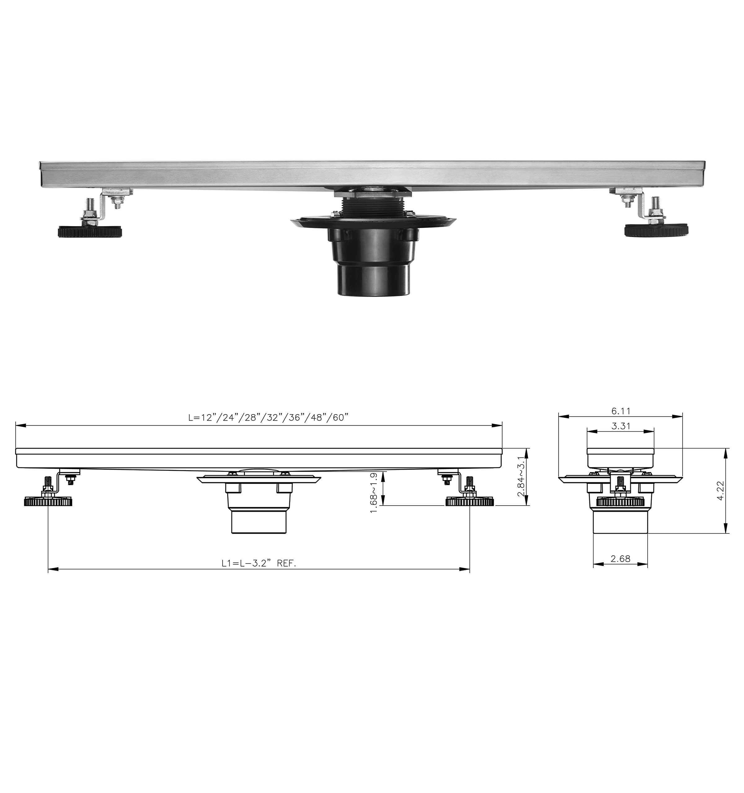 linear shower drain 32