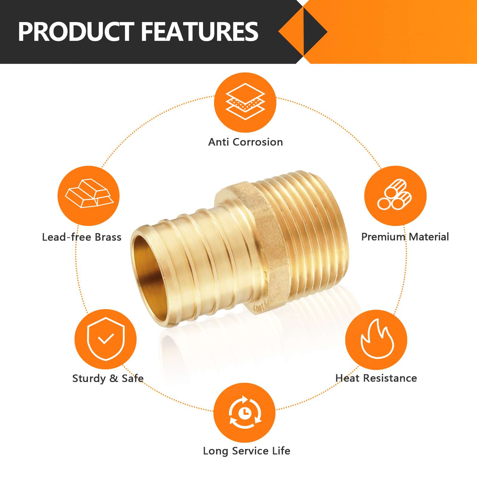 30 pcs pex-b crimp 1